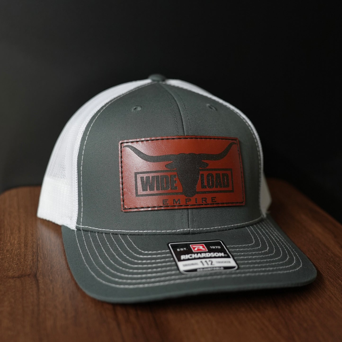Leather Longhorn Trucker Hat
