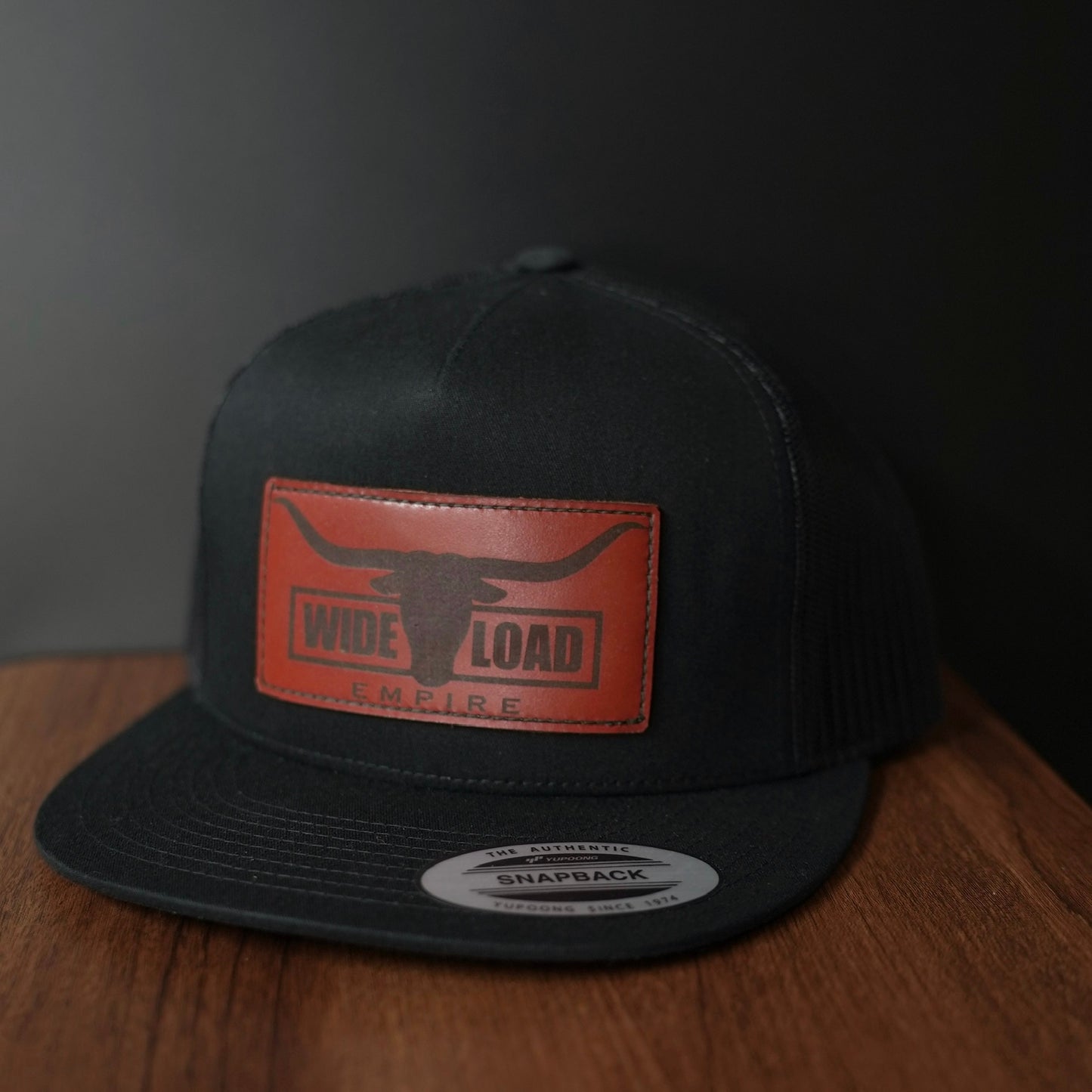 Leather Longhorn Flatbill