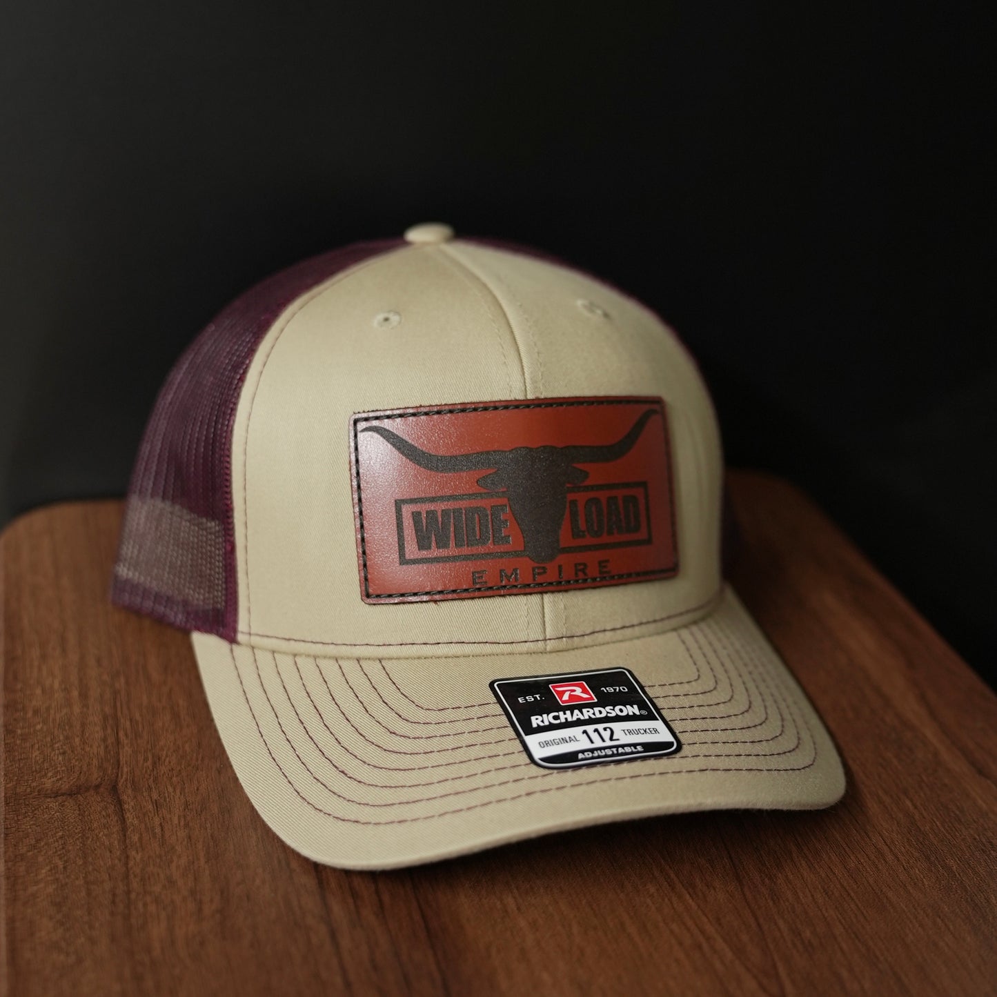 Leather Longhorn Trucker Hat