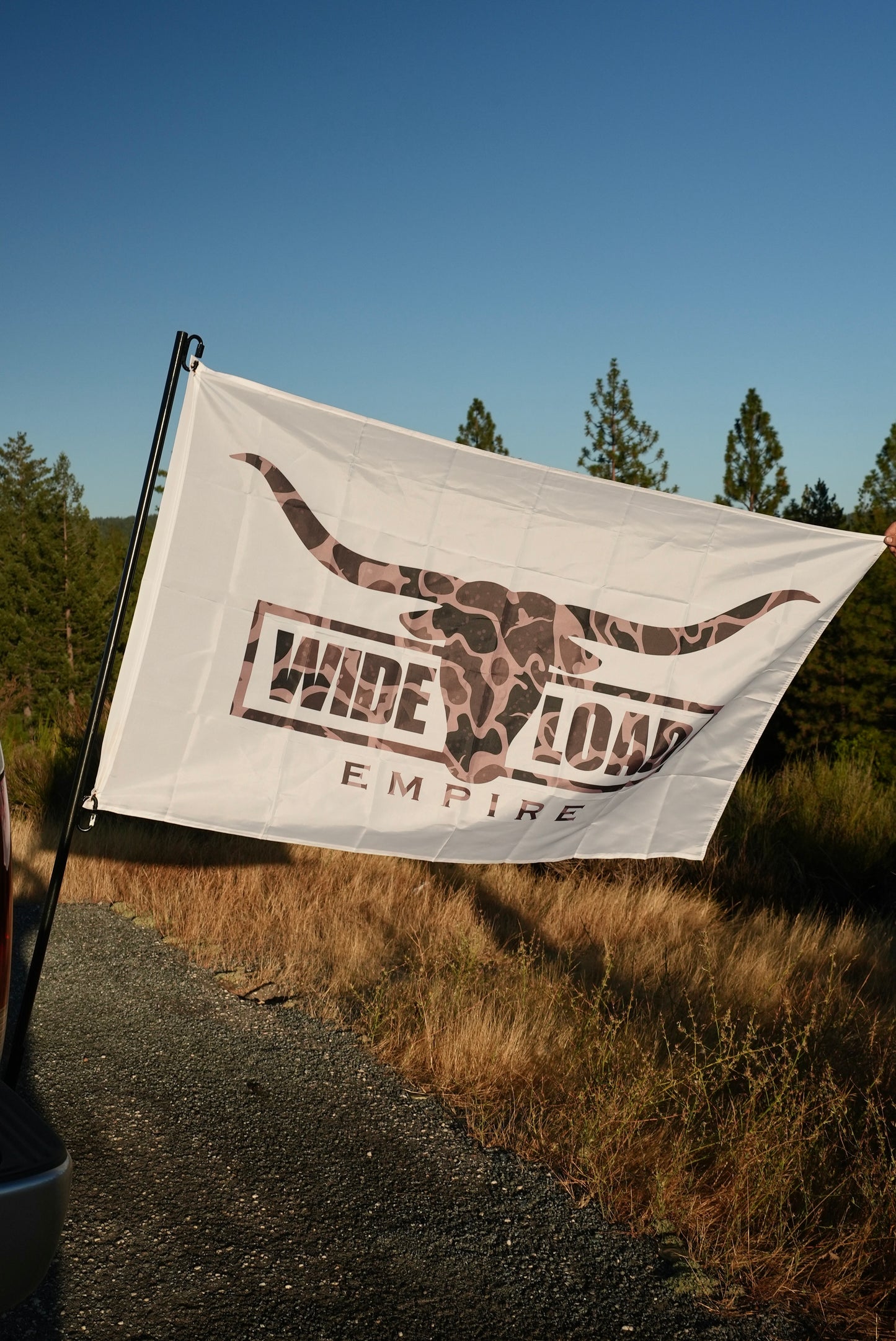 Buckshot Camo Longhorn Flag