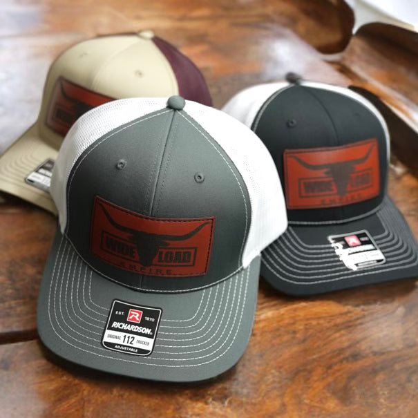 Leather Longhorn Trucker Hat