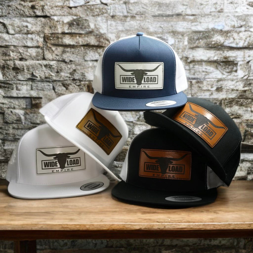 Leather Longhorn Flatbill