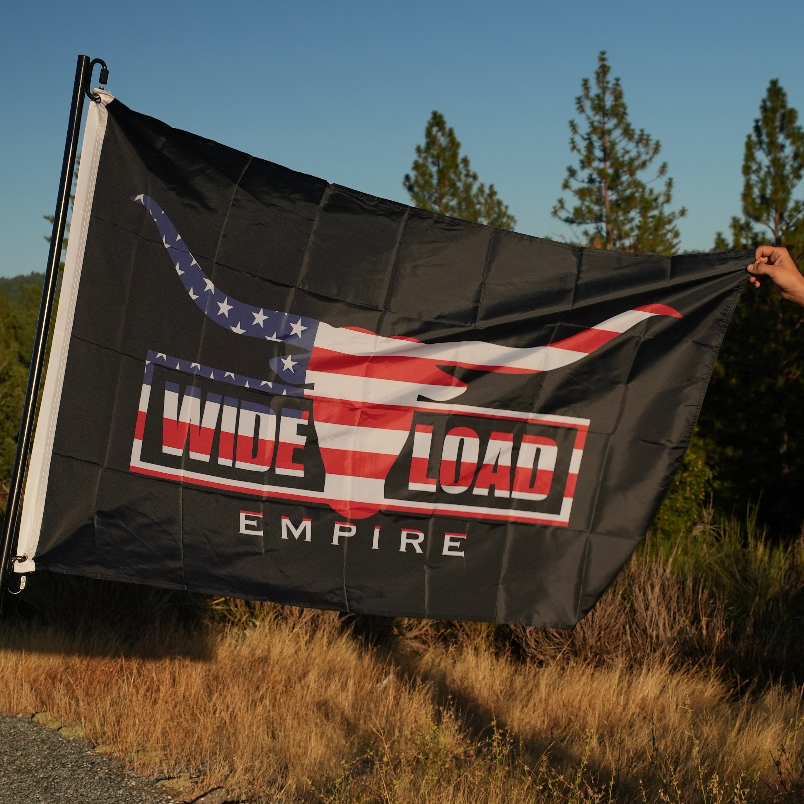 USA Longhorn Flag – Wide Load Empire