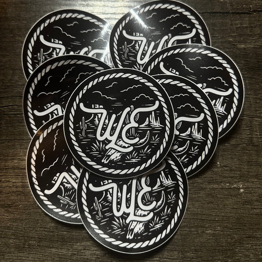 Western Signature Sticker