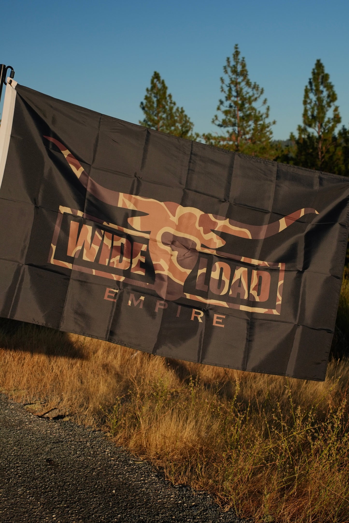 Duck Camo Longhorn Flag