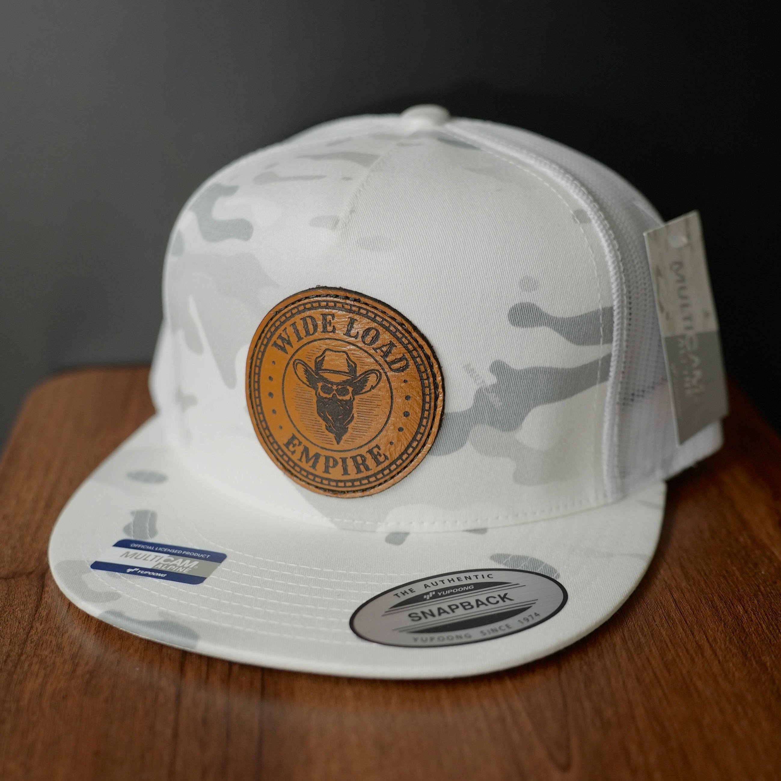 Outlaw Multicam Leather Flatbill