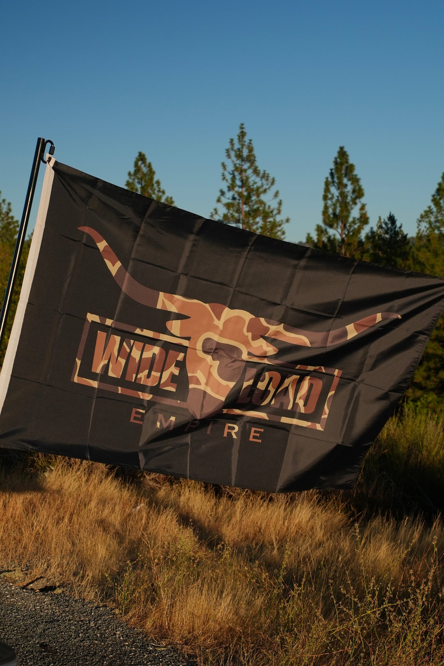 Duck Camo Longhorn Flag