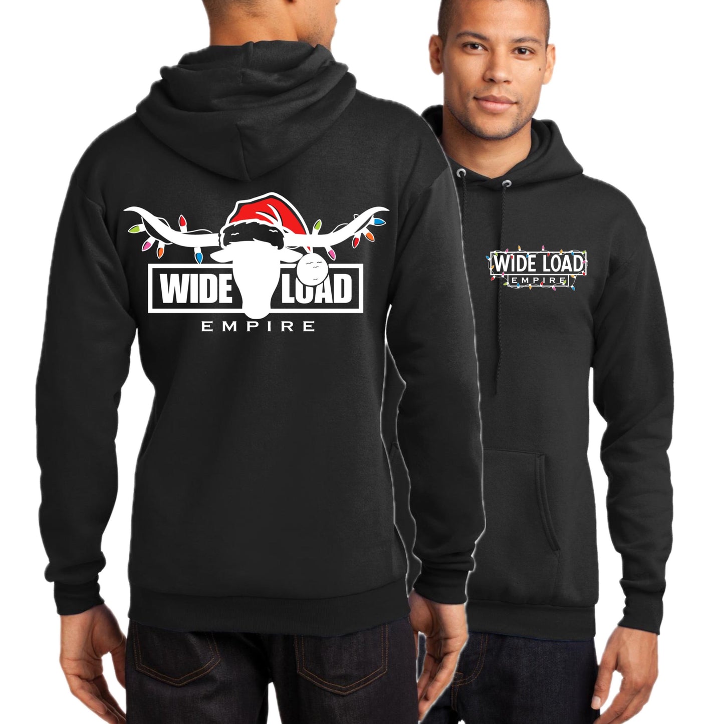 Custom Christmas Longhorn Midweight Hoodie